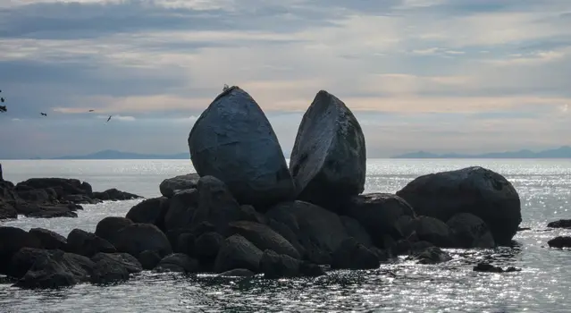 Split Apple Rock at Abel Tasman National Park