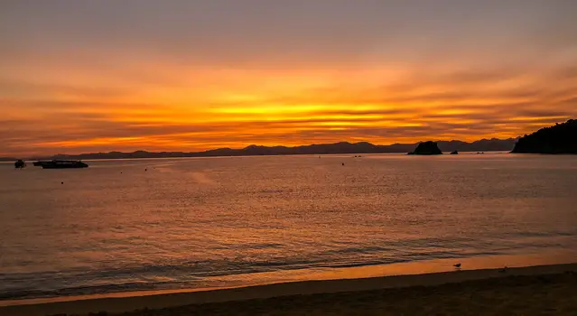 Sunrise in the Abel Tasman National Park