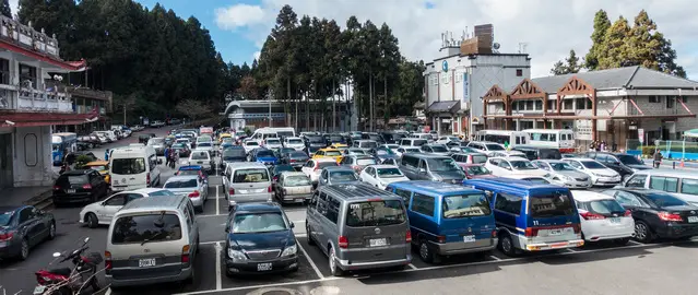 There is just one car park at Alishan