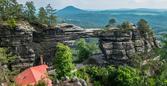 Prebischtor - largest natural sandstone arch in Europe