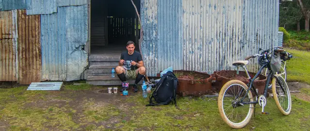 By bike on Maria Island in Tasmania