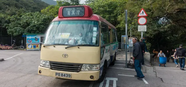 Minibus at Big Wave Bay