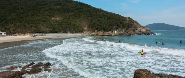 Big Wave Beach at the Dragons Back Hiking Trail