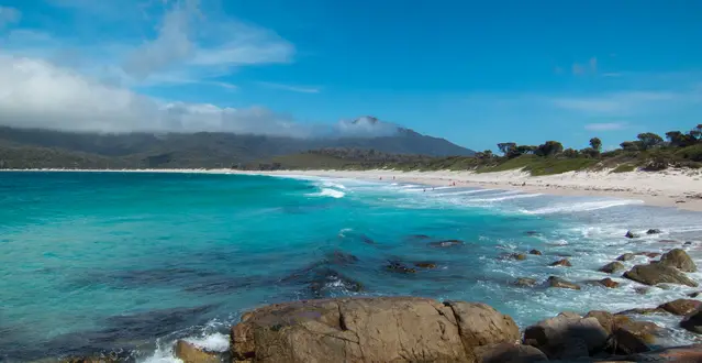 Wineglass Bay in the Freycinet National Park