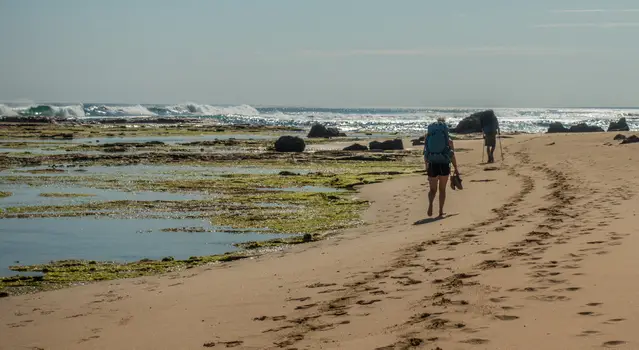 Great Ocean Walk - Hikers at Wreck Beach