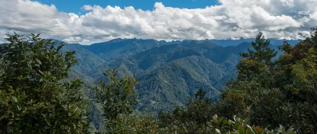 Holly Ridge in winter seen from Guanwu