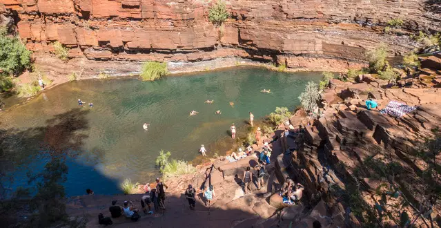 The popular Fortescue Falls in Dales Gorge