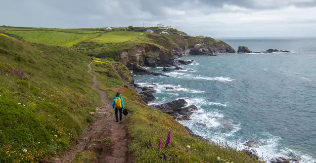 Coastal path from Kynance to Lizard in rain