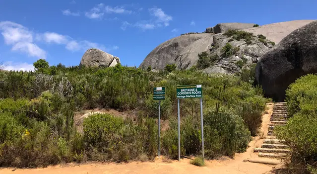 Trailhead for Bretagne and Gordon's Rock