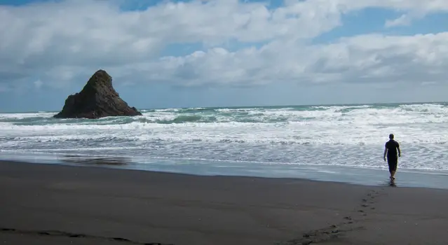 Karekare Beach close to Piha famous from the movie "The Piano"