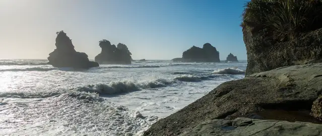 Hidden Beach on a Fishermen Trail in the Paparoa National Park