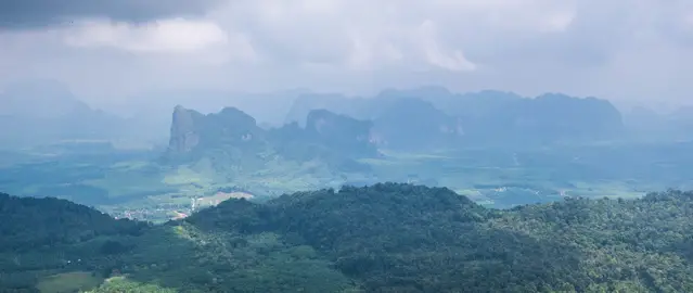 Scenic view from the top of Tab Kak Hang Nak