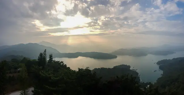 Sun Moon Lake from Ci'en Pagoda