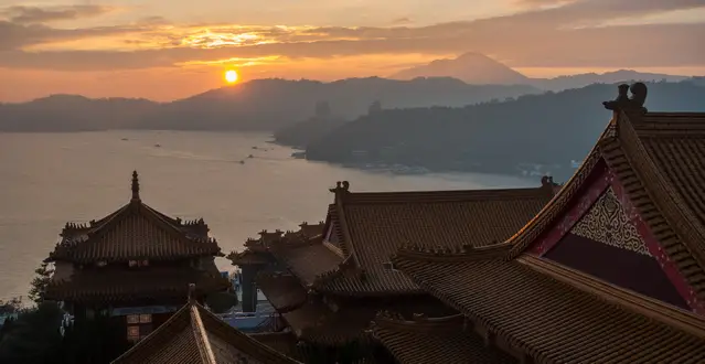 Wenwu Temple at Sunset