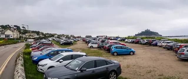 Parking in Marazion to get to St. Michaels Mount