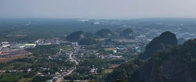 The view from the summit of the Tiger Cave Temple