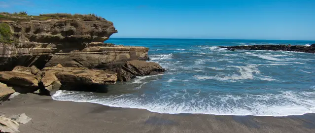 Truman Beach at Low Tide at the Paparoa National Park