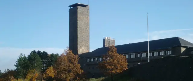 The tower of Ordensburg Vogelsang in the National Park Eifel