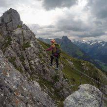 Climbing the Zittergrat in Engelberg