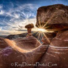 The Toadstools or Mushroom Rocks in Utah Close to Page