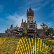Cochem Castle - Reichsburg Castle at Moselle River in Germany