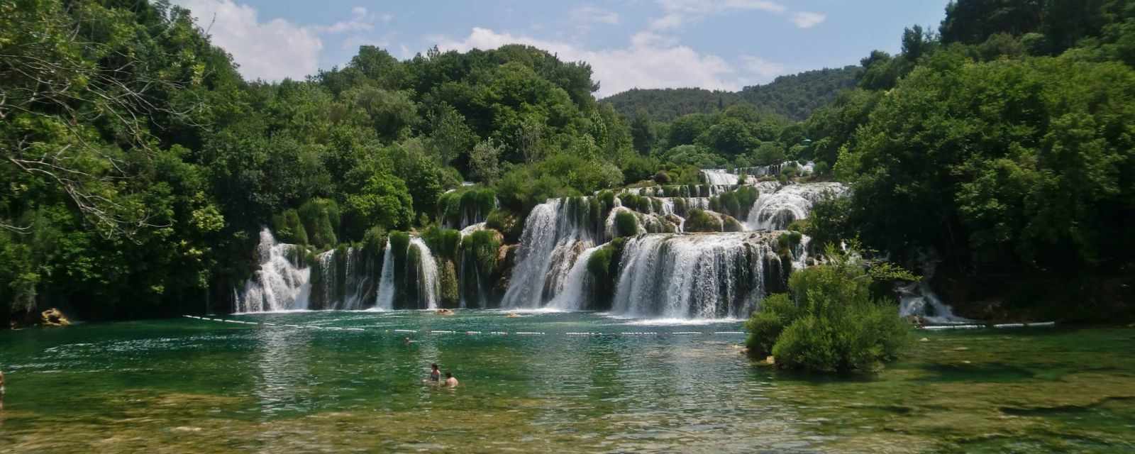 Take a Bath at Krka Waterfalls and National Park