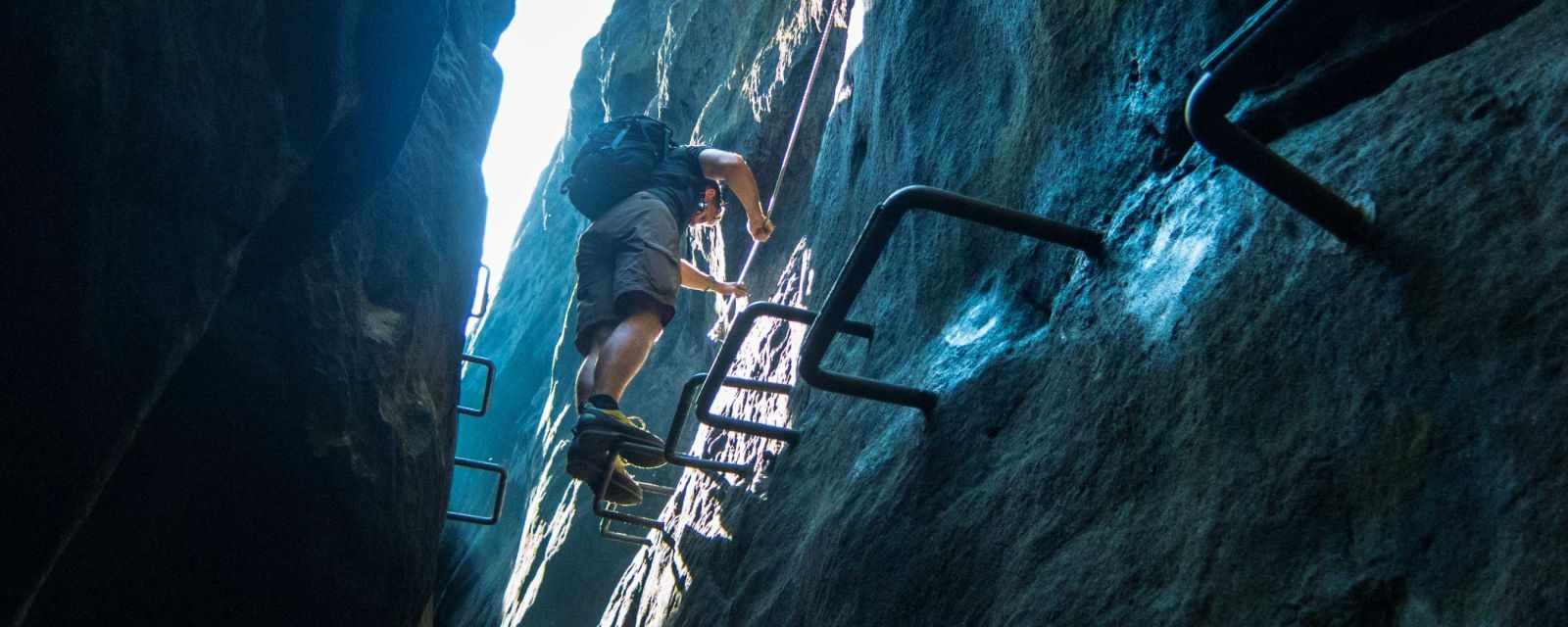 Via Ferrata Combination - Häntschelstiege and Zwillingsstiege - Saxon Switzerland