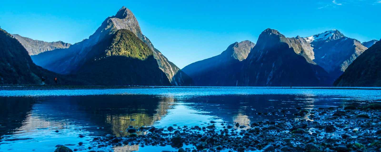 Milford Sound with Blue Sky