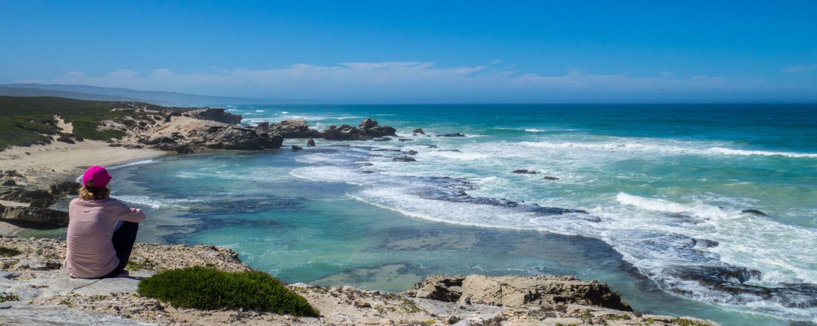 Hippo Pools and white beach in De Hoop Nature Reserve