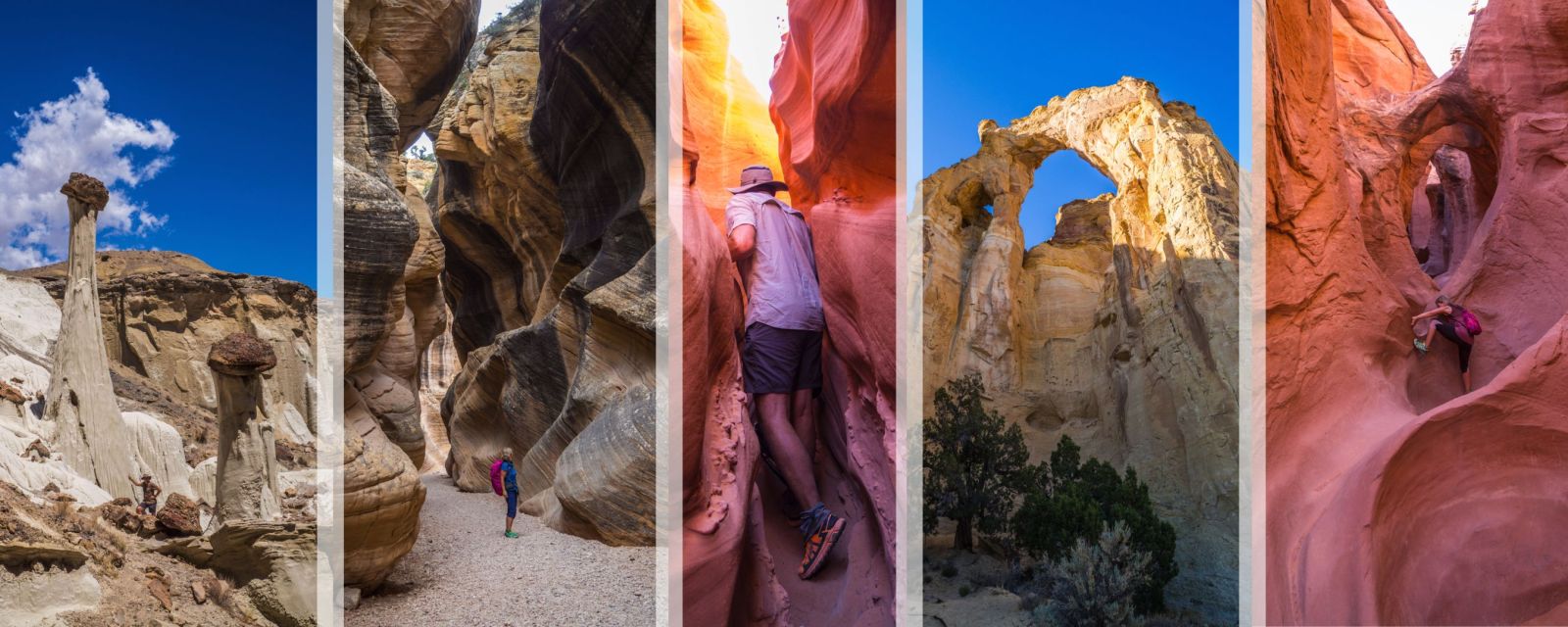 Wahweap Hoodoos, Willis Creek, Spooky, Grosvenor Arch, Peek-A-Boo - Escalante