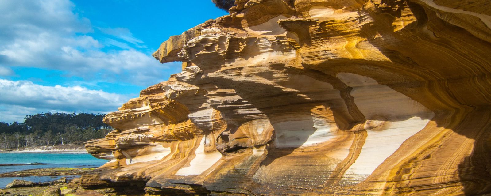 Painted Cliffs on Maria Island - Location, Hike, & Camping Guide