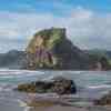 Piha Beach and Lions Rock