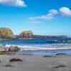 Kynance Cove beach during low tide