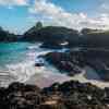 Kynance Cove beach during low tide