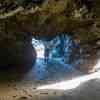 Accessible cave at low tide