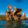 Tangalooma Ship Wreck during low tide