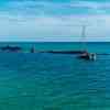 Tangalooma Ship Wreck at high tide