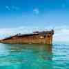 Tangalooma Ship Wreck during low tide