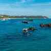 Tangalooma Ship Wreck at high tide