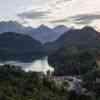 Hohenschwangau and Alpsee at sunset