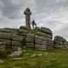 My husband in front of Widgery Cross