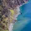 The waterfall and beach at Vereda do Pesqueiro