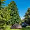 Campsite in New Zealand close to the Moeraki Boulders