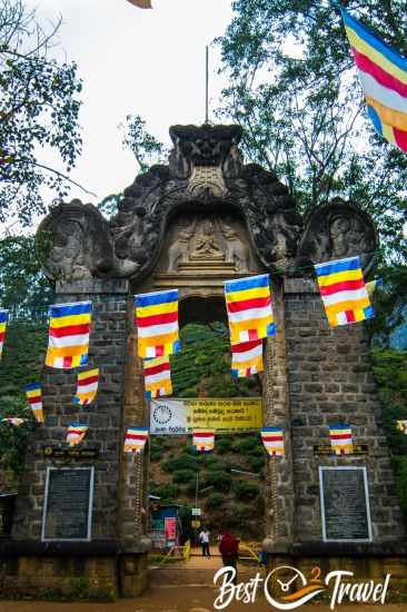 The entrance to the Adams Peak Trail