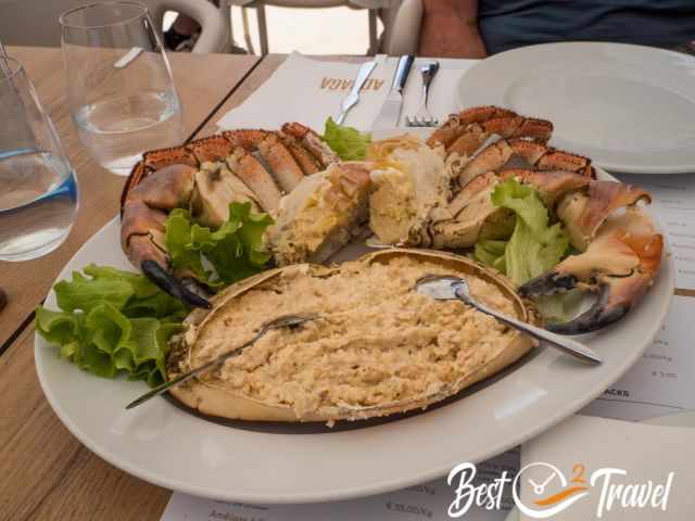 Sapateira - crab meat as a spread
