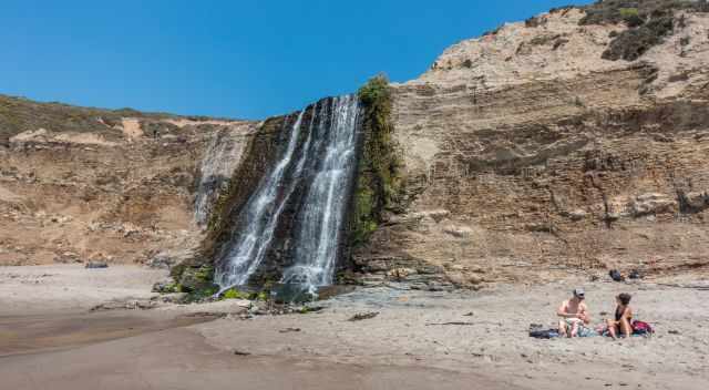 Alamere Falls on a sunny day in September