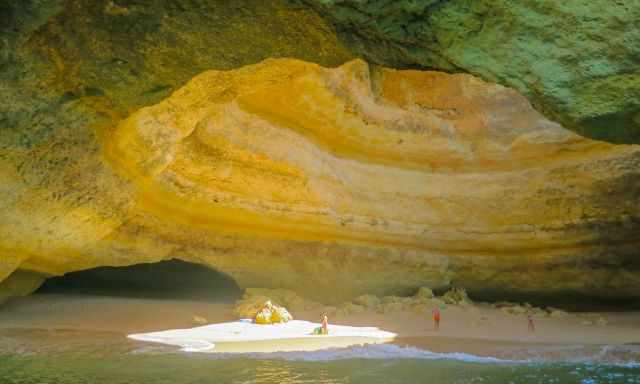 Grutas de Benagil during the dolphin and cave tour