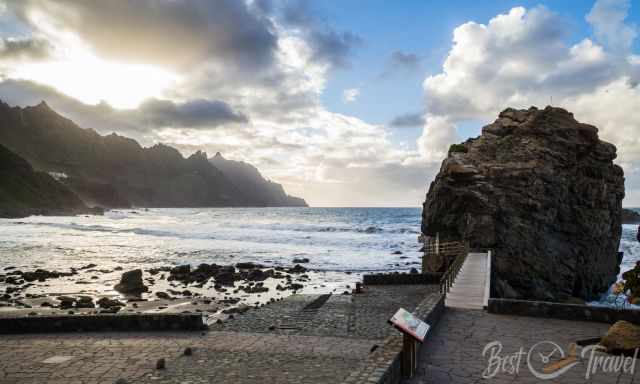 Roque de las Bodegas shortly before sunset