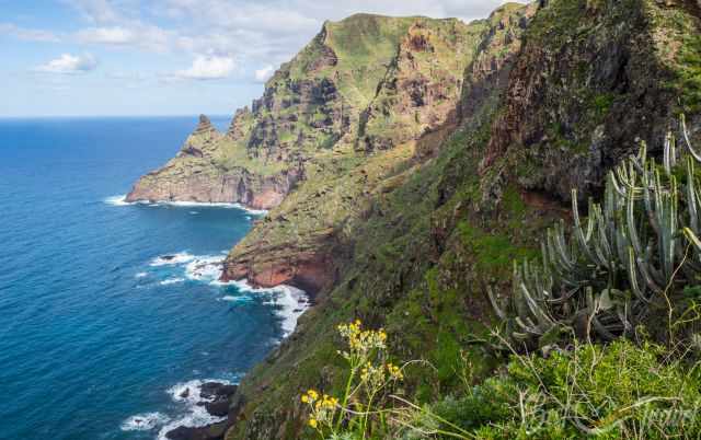 The wild and rugged coast along PR TF 10 to Chinamada