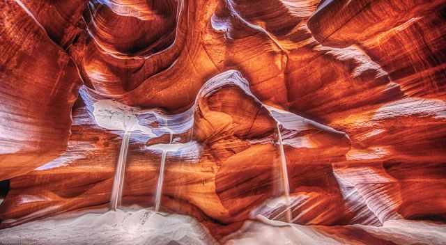 Several sand shower in Upper Antelope